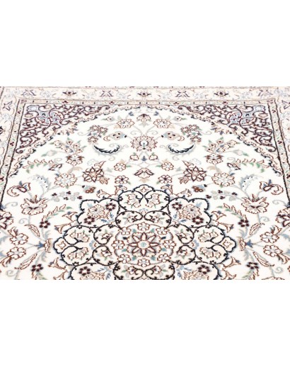 Tappeto Nain 9La Persia bianco grigio 102x146