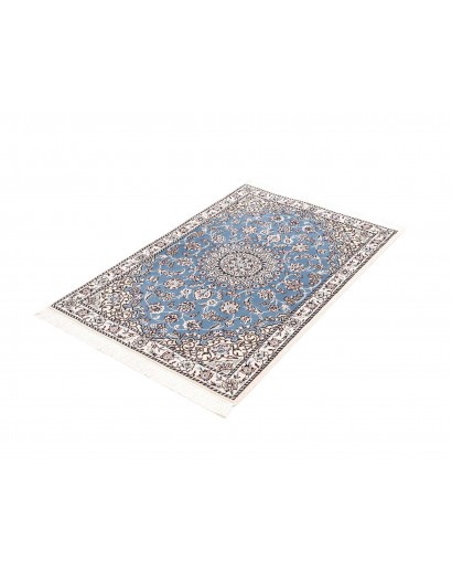 Tappeto Nain 9La Persia bianco azzurro 79x118