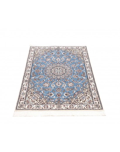 Tappeto Nain 9La Persia bianco azzurro 79x118