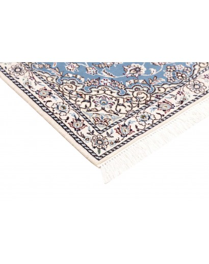 Tappeto Nain 9La Persia bianco azzurro 79x118