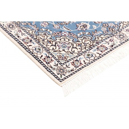 Tappeto Nain 9La Persia bianco azzurro 79x118