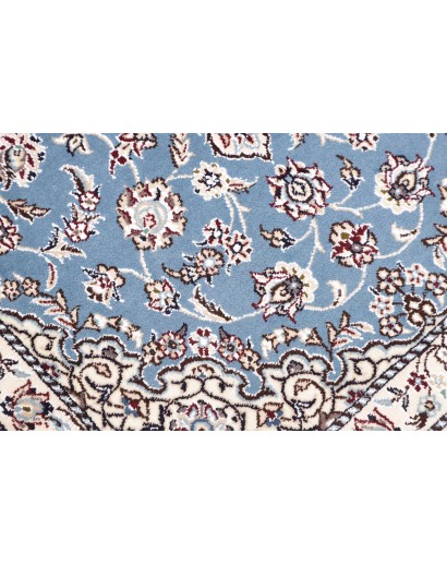 Tappeto Nain 9La Persia bianco azzurro 79x118