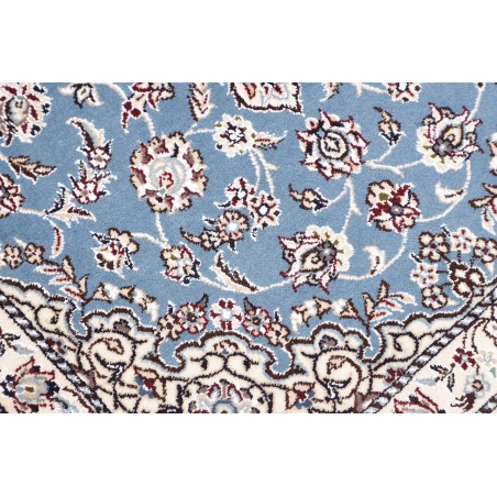 Tappeto Nain 9La Persia bianco azzurro 79x118
