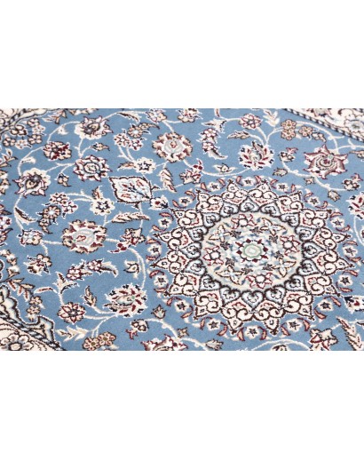 Tappeto Nain 9La Persia bianco azzurro 79x118