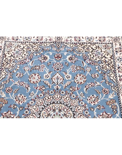 Tappeto Nain 9La Persia bianco azzurro 79x118
