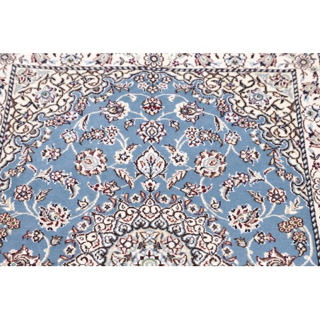 Tappeto Nain 9La Persia bianco azzurro 79x118