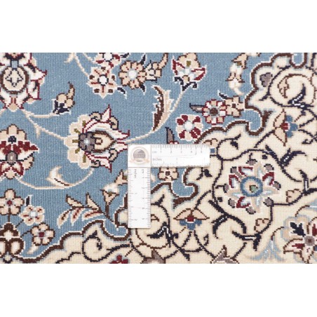 Tappeto Nain 9La Persia bianco azzurro 79x118