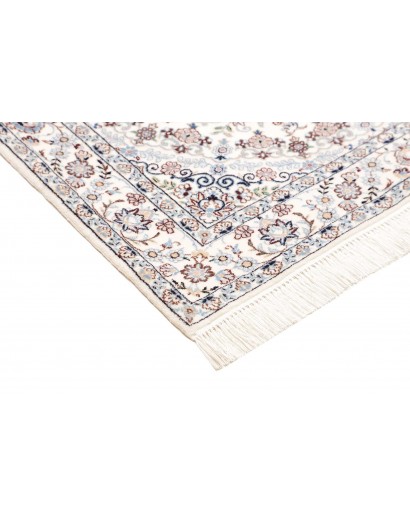 Tappeto Nain 6La Persia beige azzurro 109x165