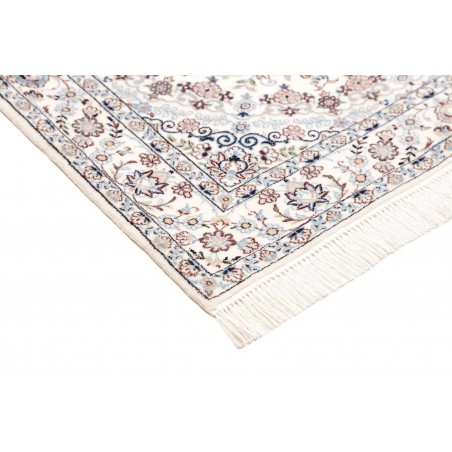 Tappeto Nain 6La Persia beige azzurro 109x165