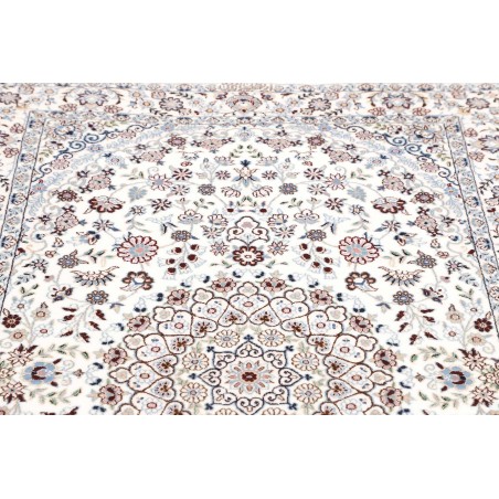 Tappeto Nain 6La Persia beige azzurro 109x165