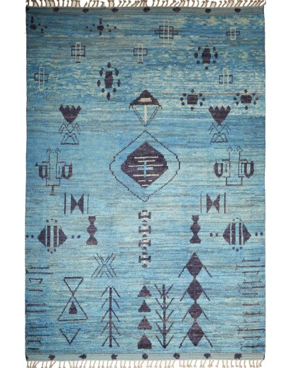 Tappeto Gabbeh Marrakech Pakistan grigio 246x352