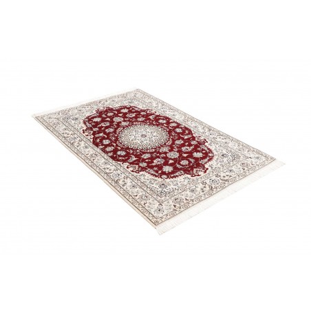 Tappeto Nain 6La Persia bianco grigio 109x165