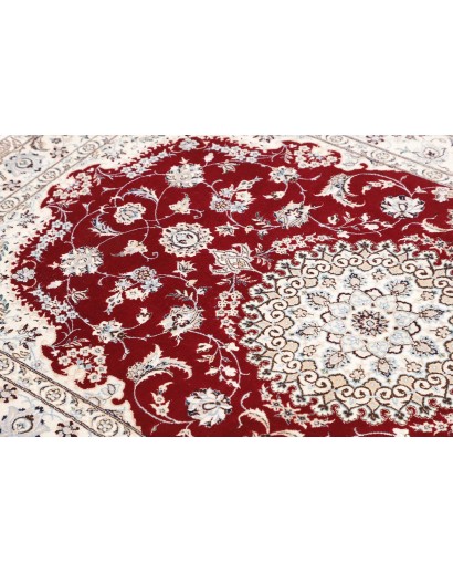 Tappeto Nain 6La Persia bianco grigio 109x165