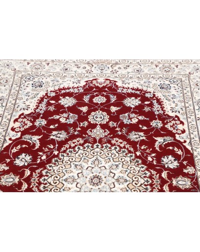 Tappeto Nain 6La Persia bianco grigio 109x165