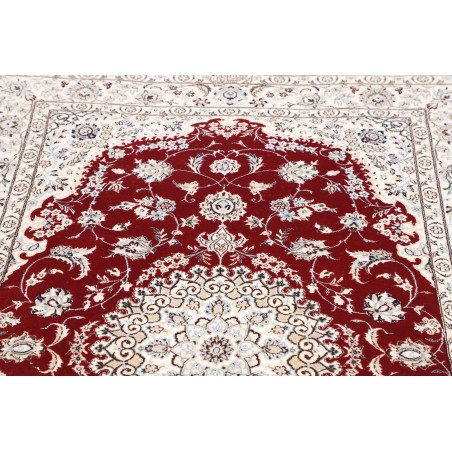 Tappeto Nain 6La Persia bianco grigio 109x165