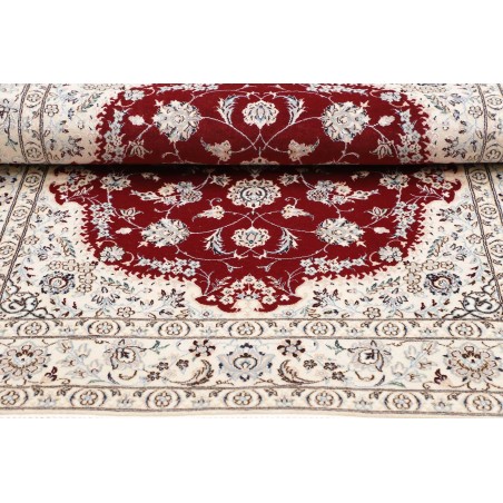 Tappeto Nain 6La Persia bianco grigio 109x165