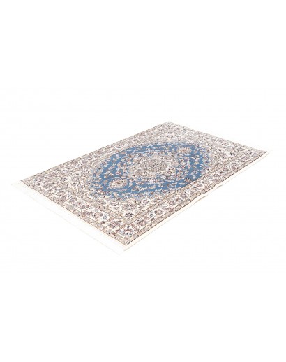 Tappeto Nain 9La Persia bianco blu 108x166
