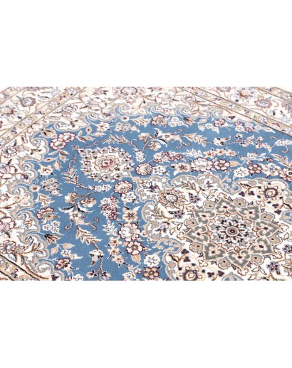 Tappeto Nain 9La Persia bianco blu 108x166