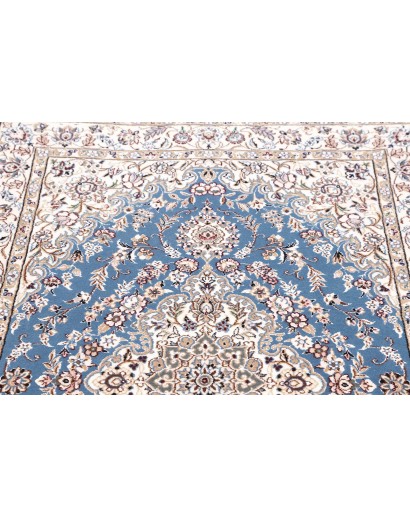 Tappeto Nain 9La Persia bianco blu 108x166