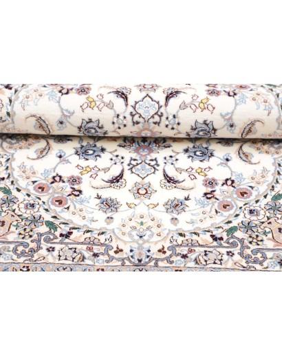 Tappeto Nain 6La Persia beige azzurro 85x123