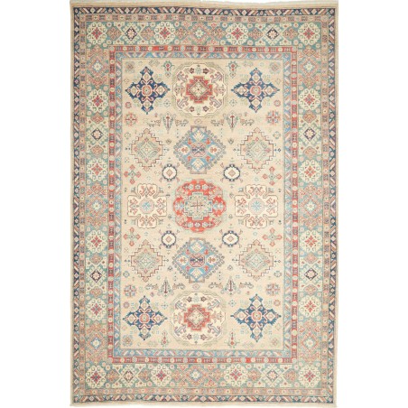 Tappeto Kazak Afghanistan beige giallo 198x304