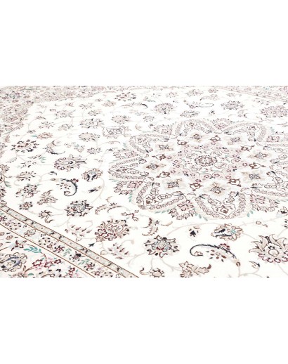 Tappeto Nain 9La Persia bianco grigio 253x360