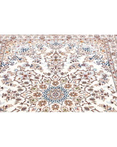Tappeto Nain 6La Persia bianco grigio 103x147
