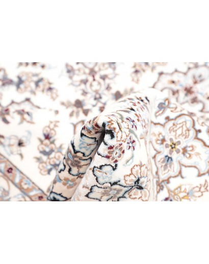 Tappeto Nain 6La Persia bianco grigio 103x147