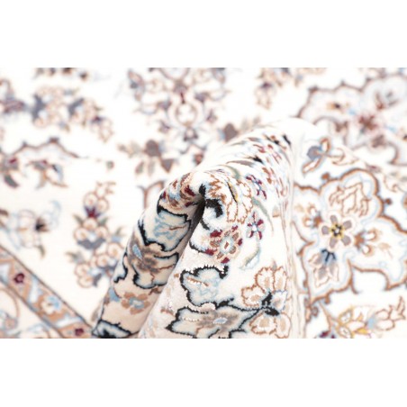 Tappeto Nain 6La Persia bianco grigio 103x147