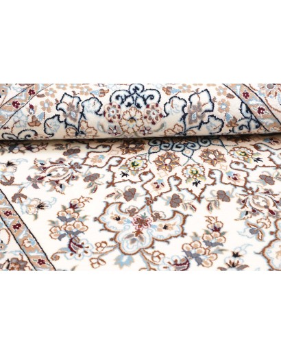Tappeto Nain 6La Persia bianco grigio 103x147