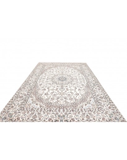 Tappeto Nain 9La Persia bianco grigio 250x353