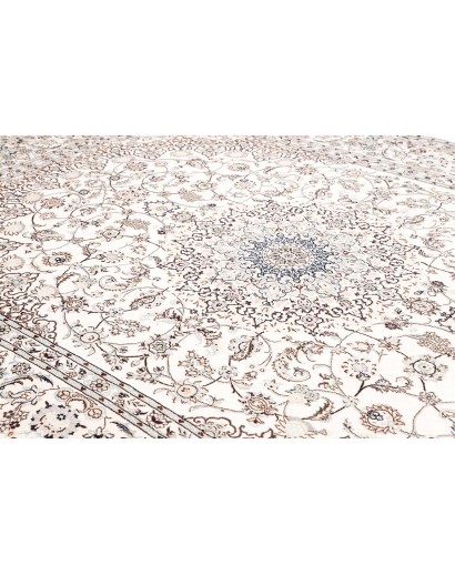 Tappeto Nain 9La Persia bianco grigio 250x353