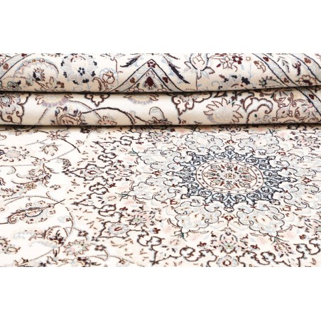 Tappeto Nain 9La Persia bianco grigio 250x353
