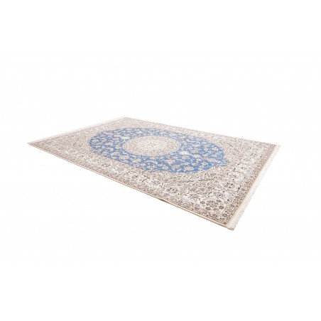 Tappeto Nain 9La Persia bianco blu 250x358