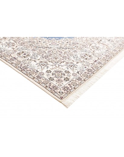 Tappeto Nain 9La Persia bianco blu 250x358
