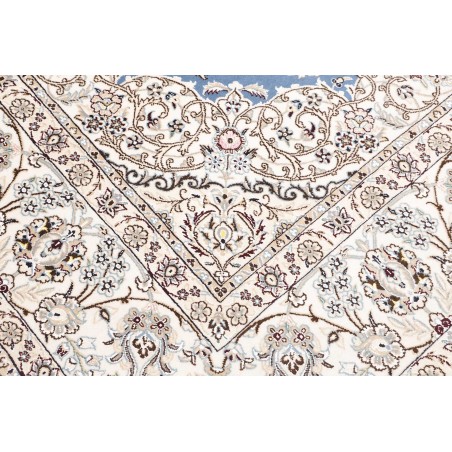 Tappeto Nain 9La Persia bianco blu 250x358