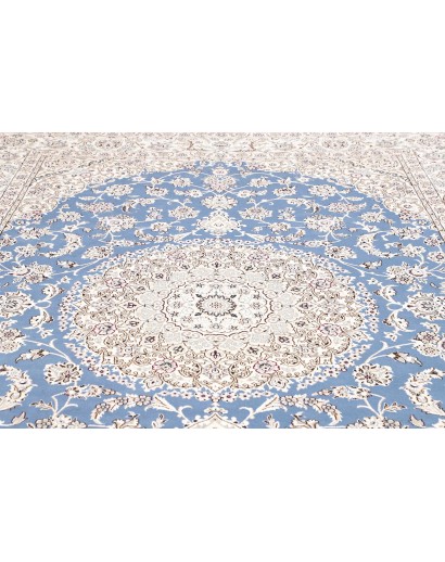 Tappeto Nain 9La Persia bianco blu 250x358