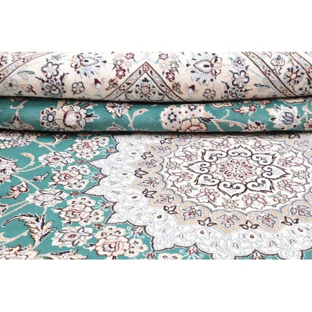 Tappeto Nain 9La Persia verde blu 248x355