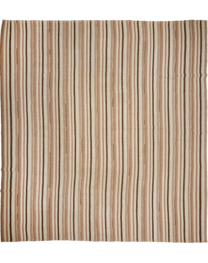 Tappeto Kilim Vintage Persia marrone verde 308x331