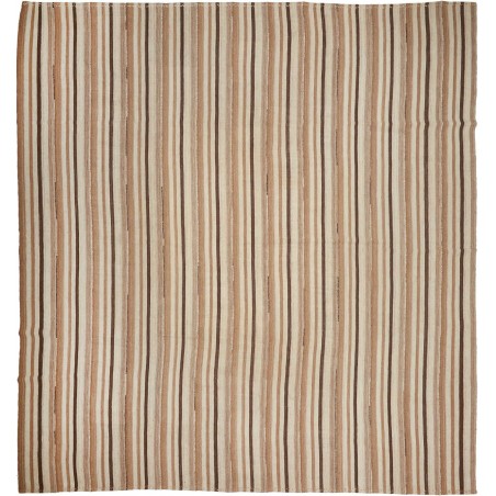 Tappeto Kilim Vintage Persia marrone verde 308x331