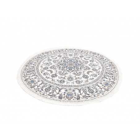 Tappeto Nain Kashmar Persia beige azzurro 242x254