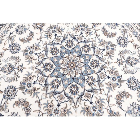 Tappeto Nain Kashmar Persia beige azzurro 242x254