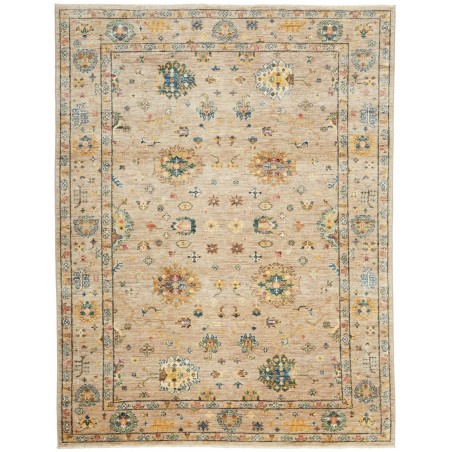 Tappeto Malka Pakistan marrone verde 148x196