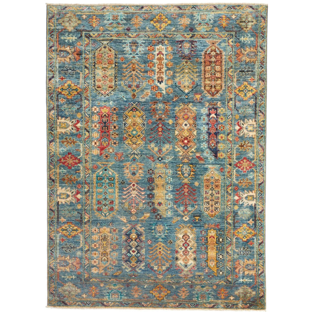 Tappeto Tribal Pakistan bianco 122x170 Tappeto Tribal Pakistan bianco 122x170