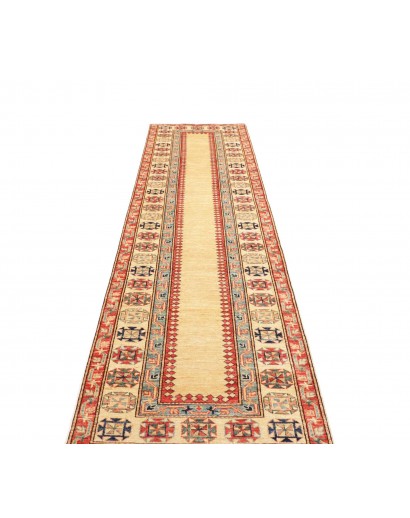 Tappeto Kazak Fine Pakistan marrone rosso 83x322