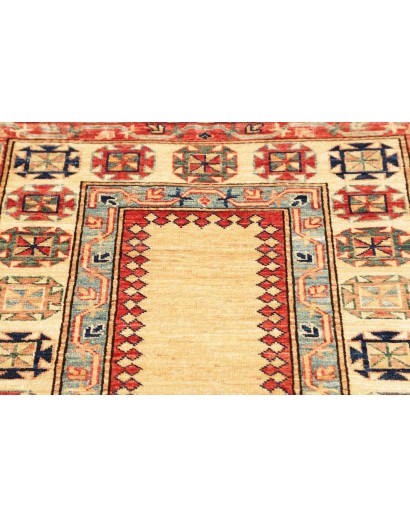 Tappeto Kazak Fine Pakistan marrone rosso 83x322