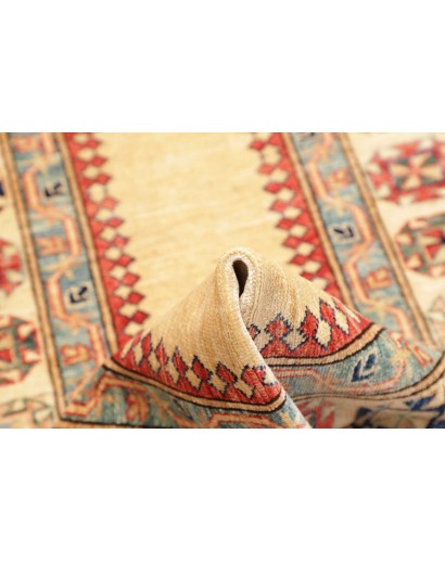 Tappeto Kazak Fine Pakistan marrone rosso 83x322