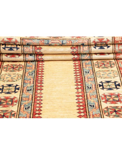 Tappeto Kazak Fine Pakistan marrone rosso 83x322