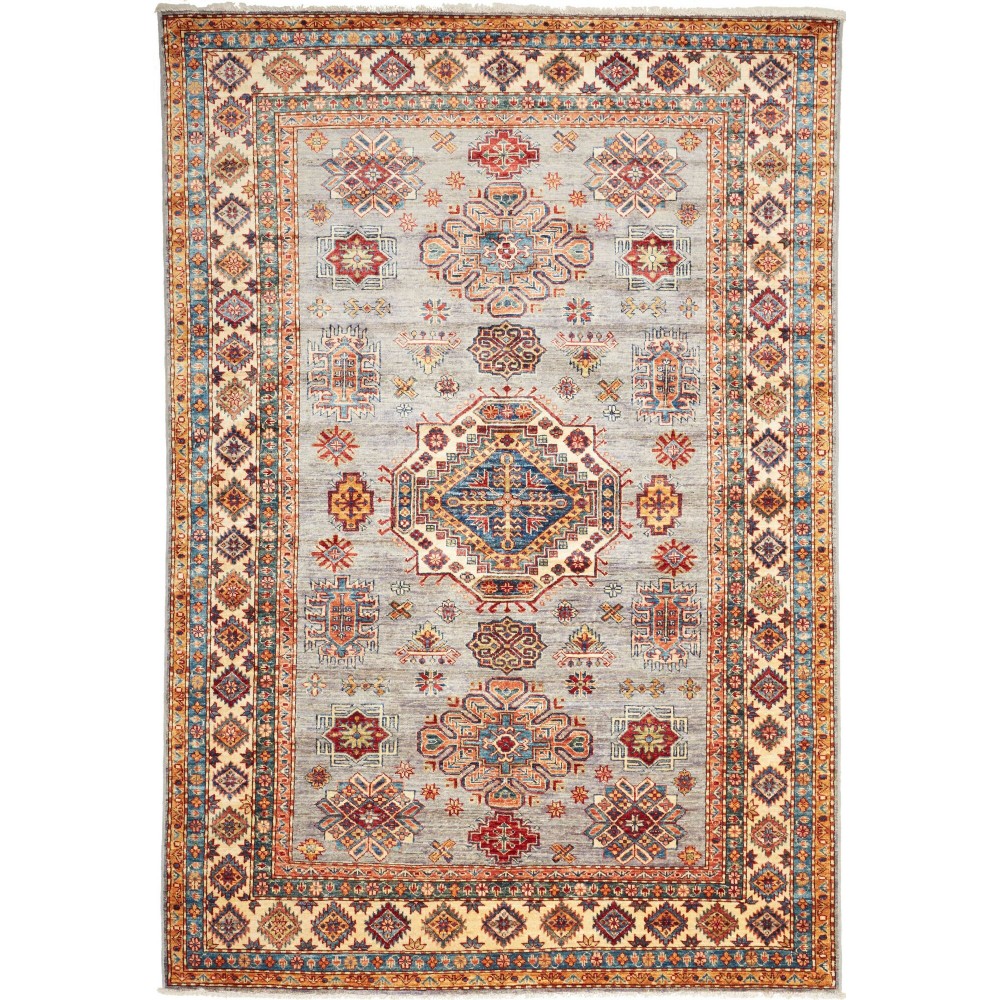 Tappeto Kazak Fine Pakistan marrone beige 173x249 Tappeto Kazak Fine Pakistan marrone beige 173x249