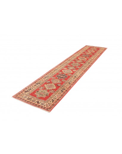 Tappeto Kazak Fine Pakistan arancione giallo 76x319
